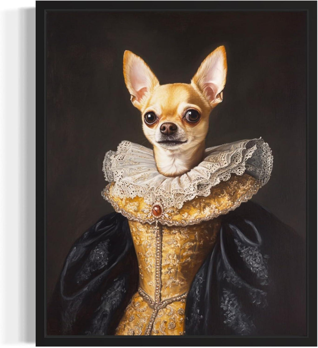 Chihuahua Portrait, Painting, Poster, Puppy, Dog, Gift, Present, Holiday