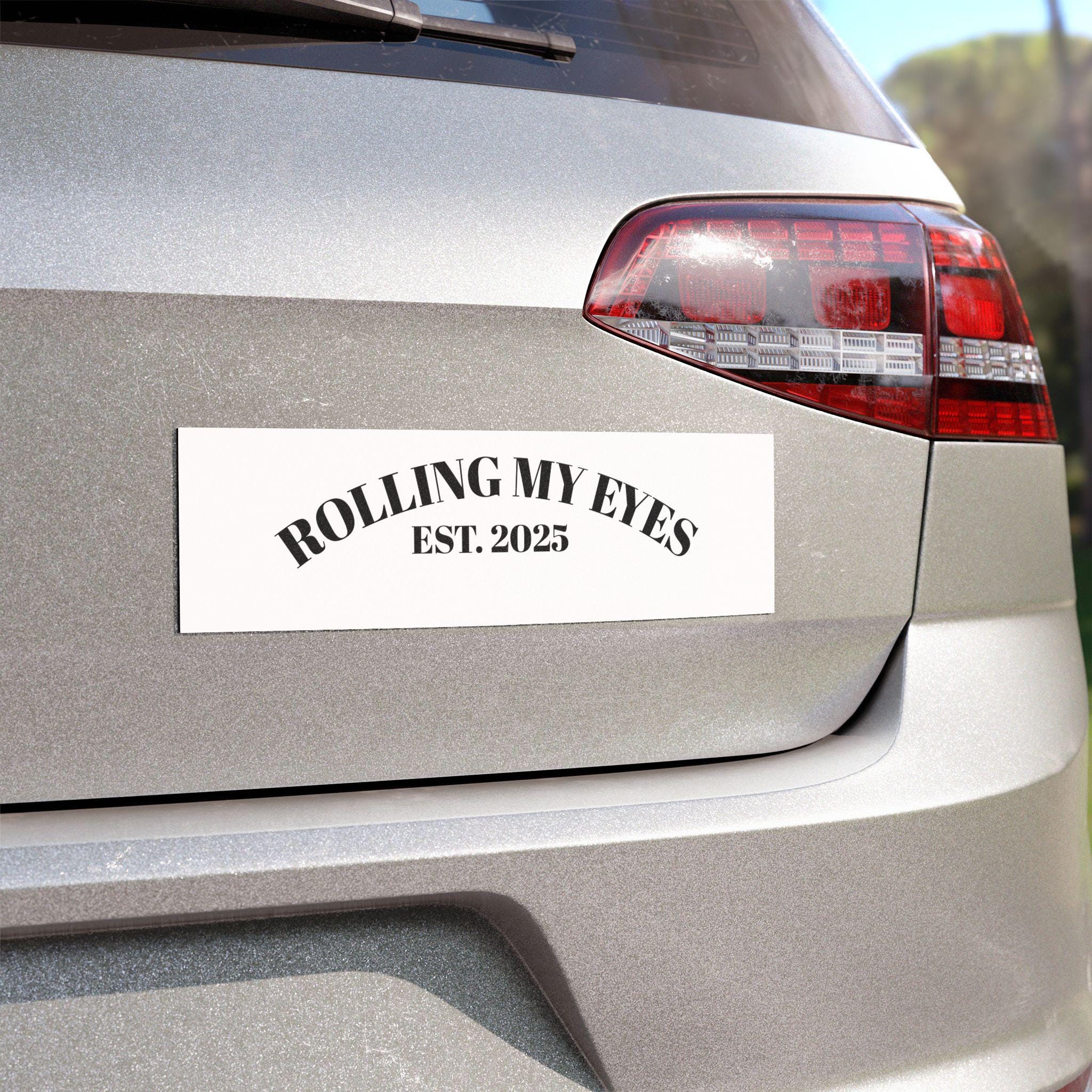 Car Magnets, Rolling My Eyes, Gift, Mom, Dad, Sticker, Art